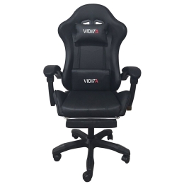 Πολυθρόνα Gaming Με Υποπόδιο A6060 01.0293 64x62x113-121cm Black Zita Plus