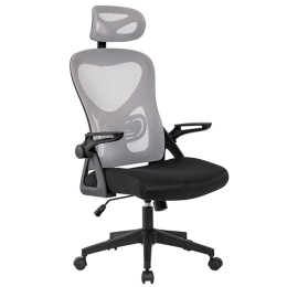 Πολυθρόνα Γραφείου A8980 01.0381 59x63x46-113/56-122cm Black-Grey Zita Plus