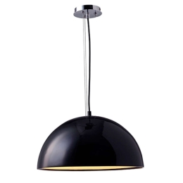 Φωτιστικό Οροφής Serenia 01151 1xΕ27 Φ40x19cm Black GloboStar