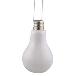 Βάζο - Λάμπα 012.140050102 17cm White Γυαλί