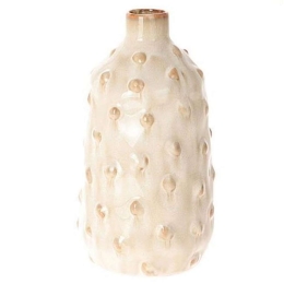 Βάζο Bozzola 012.776400396 13,5x25cm Κεραμικό Ecru Κεραμικό