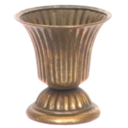 Βάζο Με Πόδι 012.862245021 9x9,5cm Μεταλλικό Antique Gold Μέταλλο