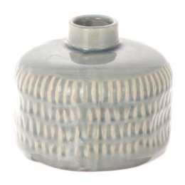 Βάζο Elsa 012.862250044 10x8cm Κεραμικό Light Grey Κεραμικό