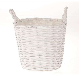 Καλάθι Με Νάιλον 012.862464135 Φ20,5x16cm Ψάθινο White Ψάθα