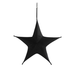 Αστέρι Ανοιγόμενο Βελούδινο 013.784647 40cm Black