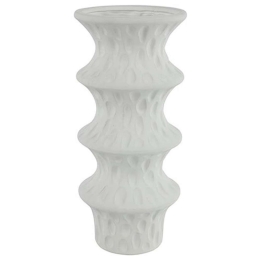 Βάζο Σπιράλ 013.788008 9,5x21,5cm Κεραμικό White Κεραμικό