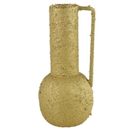 Βάζο - Κανάτα 013.796630 12x24,5cm Μεταλλικό Gold Μέταλλο