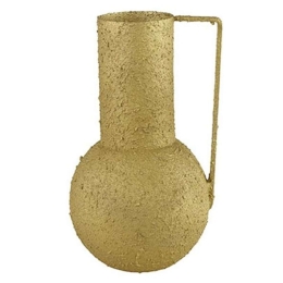 Βάζο - Κανάτα 013.796631 21x35cm Μεταλλικό Gold Μέταλλο