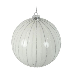 Χριστουγεννιάτικη Μπάλα 013.811523 8cm White