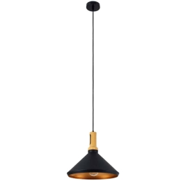 Φωτιστικό Οροφής Calypso 01334-A Φ36x30cm 1xE27 Black-Gold Globostar