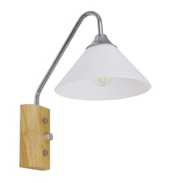 Φωτιστικό Τοίχου - Απλίκα Alessia 01459 1xE27 Φ18x29cm Με Διακόπτη Silver-White GloboStar