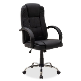 Καρέκλα Γραφείου Διευθυντή Cara 015-000055 64x64x113/124 Black