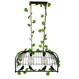 Φωτιστικό Οροφής Facet 01643 2xΕ27 Με Πλέγμα 73,6x37,5x38cm Black GloboStar