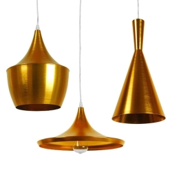 Φωτιστικό Οροφής Shanghai 01678 (Σετ 3Τμχ) 3xE27 Φ24+37+18cm Gold GloboStar