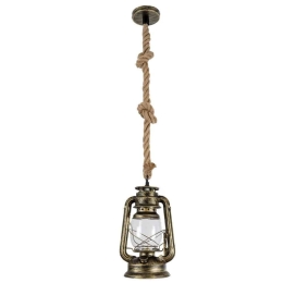 Φωτιστικό Οροφής Barbarossa 01705 Φ18x28cm 1xE27 Antique Gold GloboStar