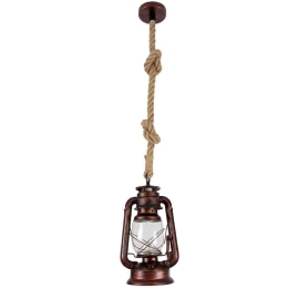Φωτιστικό Οροφής Barbarossa 01707 Φ18x28cm 1xE27 Antique Bronze GloboStar
