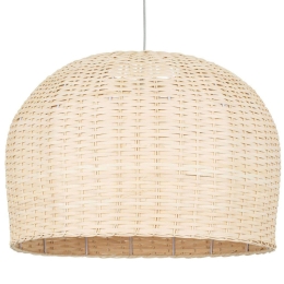 Φωτιστικό Οροφής Bermuda 01709 Φ50x34cm 1xE27 Beige GloboStar