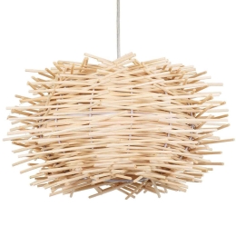 Φωτιστικό Οροφής Minorca 01730 Φ35x23cm 1xE27 Beige GloboStar