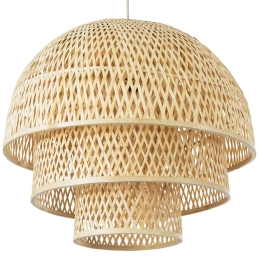 Φωτιστικό Οροφής Hiroka Boho 01836 Φ60x50cm 1xE27 Beige GloboStar