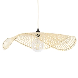 Φωτιστικό Οροφής Boho Melemele 01841 Φ75x10cm 1xE27 Beige GloboStar