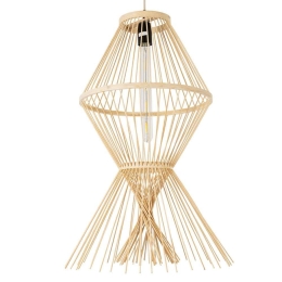 Φωτιστικό Οροφής Yoshi Boho 01928 Φ35x60cm 1xE27 Beige GloboStar