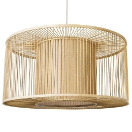 Φωτιστικό Οροφής Boho Coconut 01936 Φ80x38cm 1xE27 Beige GloboStar
