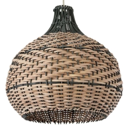 Φωτιστικό Οροφής Seychelles Boho 01948 Φ40x40cm 1xE27 Brown-Olive GloboStar
