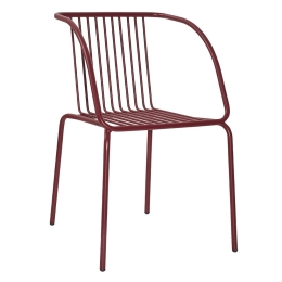 Καρέκλα Urania/P 02-00-0451 57x53x81cm Bordo