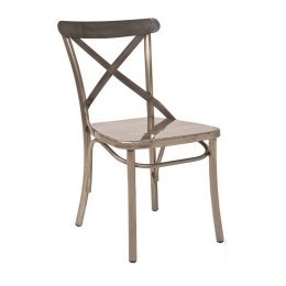 Καρέκλα Vaterlo 02-00-0470 51x42x88cm Bronze