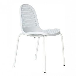Καρέκλα Nervi 02-00-0478 58x53x80cm White