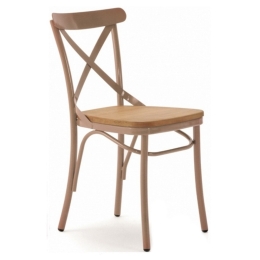 Καρέκλα Vaterlo/W 02-00-0571 51x42x88cm Beige-Oak
