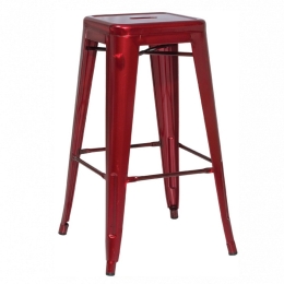 Σκαμπό Μπαρ Dolix/S 02-00-0629 43x43x77cm Bordo