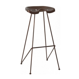 Σκαμπό Μπαρ Calvin/S 02-00-0794 48x48x83cm Taupe