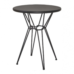 Τραπέζι Κήπου Cologne/T4 02-00-1028 Φ70x74cm Black