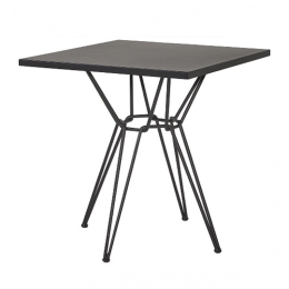Τραπέζι Κήπου Cologne/T4 02-00-1029 60x60x74cm Black