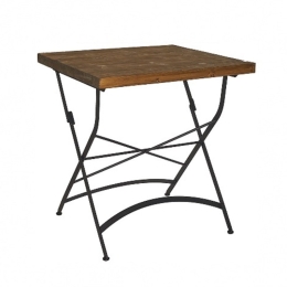 Τραπέζι Κήπου Toledo/TW 02-00-1282 70x70x77cm Black-Walnut