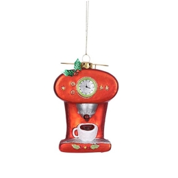 Χριστουγεννιάτικο Στολίδι Vintage Coffee Machine 02.1078540 11.5cm Red