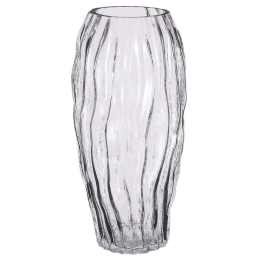 Βάζο Feline 02.1122490 Φ14x33cm Γυάλινο Clear Γυαλί