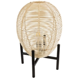 Φωτιστικό Επιτραπέζιο Boho Nerina 02014 Φ30x50cm 1xE27 Black-Beige Globostar