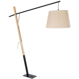 Φωτιστικό Δαπέδου Kelsie 02030 40x125x140cm 1xE27 Beige-Black GloboStar