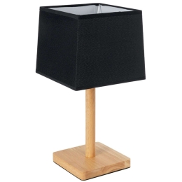 Φωτιστικό Επιτραπέζιο Kolipe 02039 20x20x38cm 1xE27 Black-Beige GloboStar