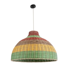 Φωτιστικό Οροφής Κρεμαστό Caballeros 02054 Boho 1xE27 IP20 70x48cm Multi GloboStar