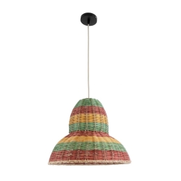 Φωτιστικό Οροφής Κρεμαστό Caballeros 02057 Boho 1xE27 IP20 40x30cm - Multi GloboStar
