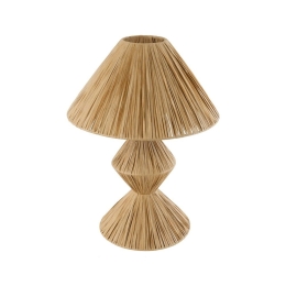 Επιτραπέζιο Φωτιστικό Luana 02107 Boho 1xE27 IP20 40x50cm Natural GloboStar
