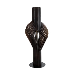 Φωτιστικό Δαπέδου Mihiro 02151 Boho 1xE27 IP20 48x48x120cm Dark Brown-Black GloboStar
