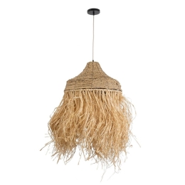 Φωτιστικό Οροφής Κρεμαστό Portoferraio 02185 Boho 1xE27 IP20 50x80cm Beige GloboStar