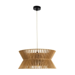 Φωτιστικό Οροφής Κρεμαστό Bimini 02287 Boho 1xE27 IP20 45x20cm Brown GloboStar