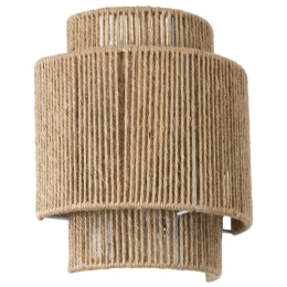 Φωτιστικό Τοίχου - Απλίκα Mabana Boho 02322 23x11x25cm 1xE27 Beige GloboStar