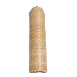 Φωτιστικό Οροφής Waikiki 02349 Φ20x80cm 1xE27 IP20 Beige GloboStar