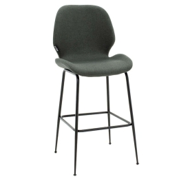 Σκαμπό Μπαρ Impel 029-000187 46x51x99cm Anthracite-Black